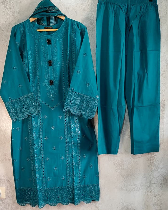 3-Pc  Lawn Dress