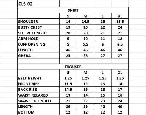 CLS-02 3PC STITCHED