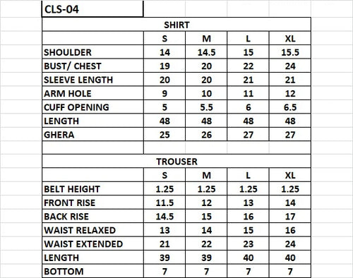 CLS-04 3PC STITCHED