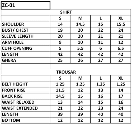 ZC-01 3PC STITCHED