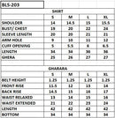 BLS-203 4PC STITCHED