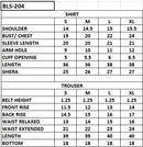 BLS-204 4PC STITCHED