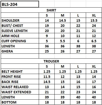 BLS-204 4PC STITCHED