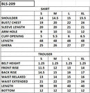 BLS-209 4PC STITCHED