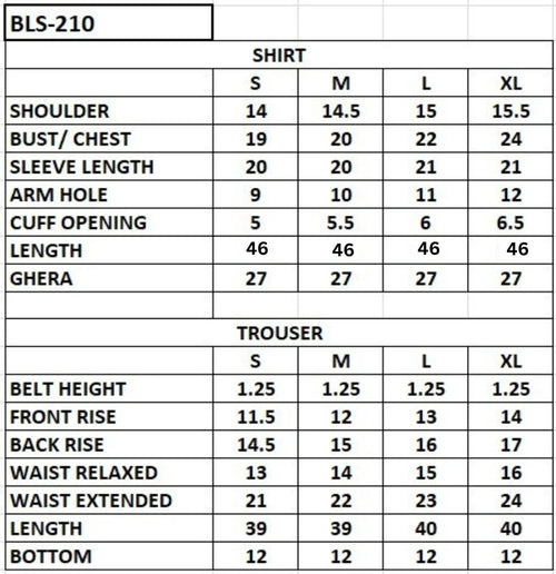 BLS-210 4PC STITCHED