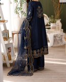 MGS-01 AFREEN 3Pcs Raw Silk STITCHED
