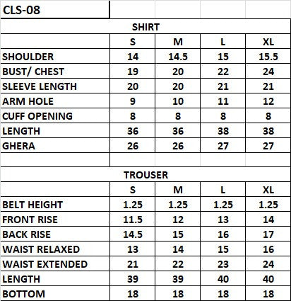 CLS-08 3PC STITCHED