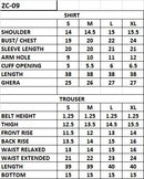 ZC-09 3 PC STITCHED