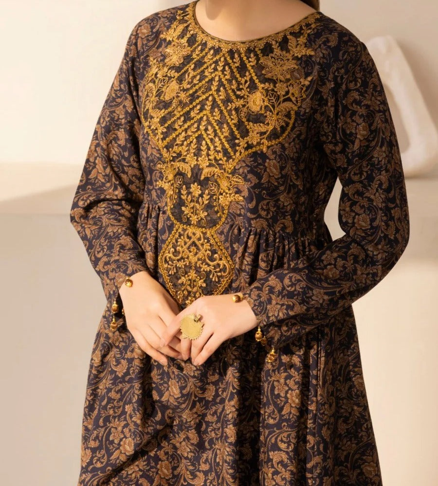 DZP-01 3PC DHANAK PRINTED