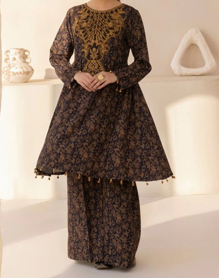 DZP-01 3PC DHANAK PRINTED